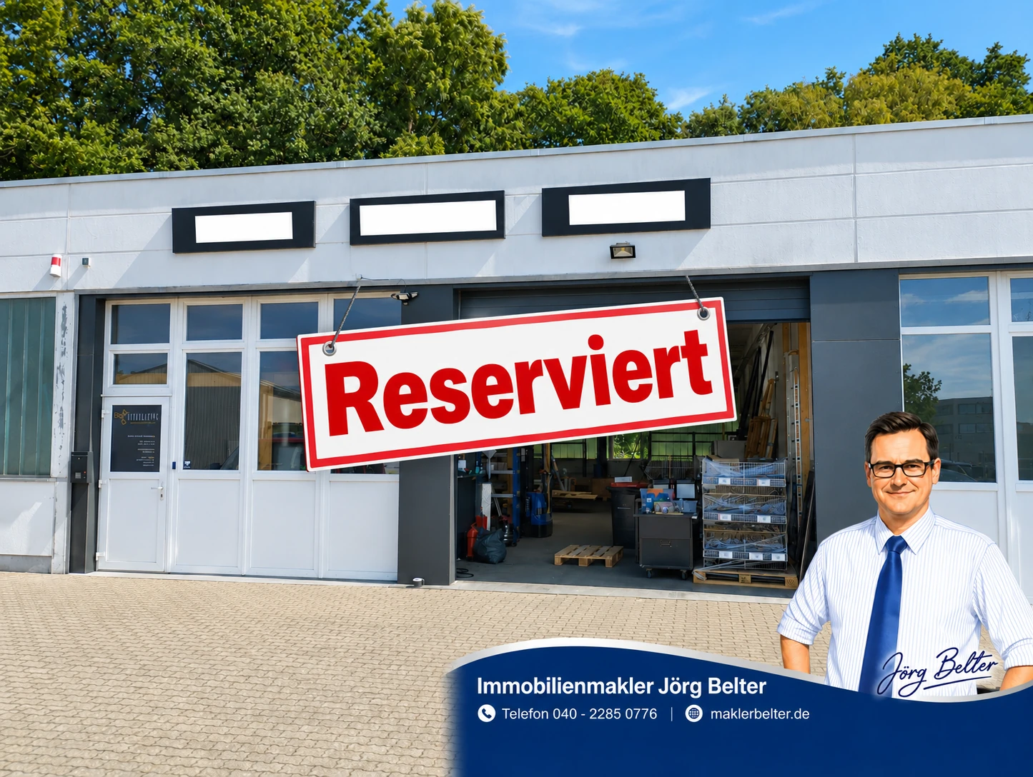 Halle und Lagerfläche am Gutenbergring in Norderstedt-Garstedt