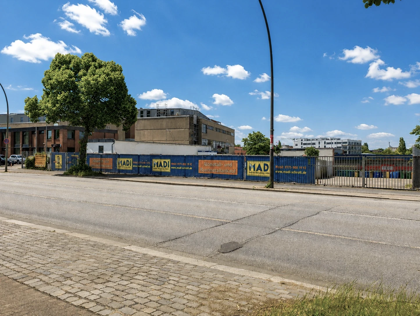 Recyclinghof der Firma Madi in Hamburg-Billbrook